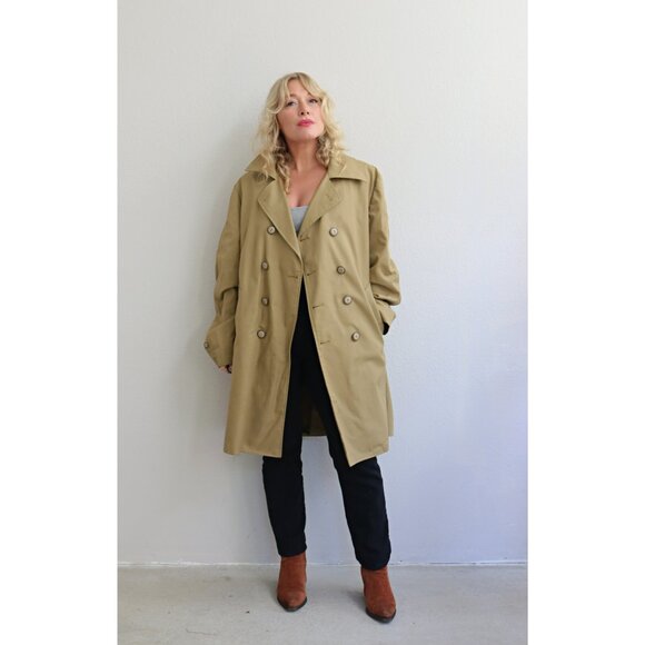 1960's Vintage Towncraft Houndstooth Overcoat // Men's LG to XXL Women's XL XXL - Picture 8 of 10